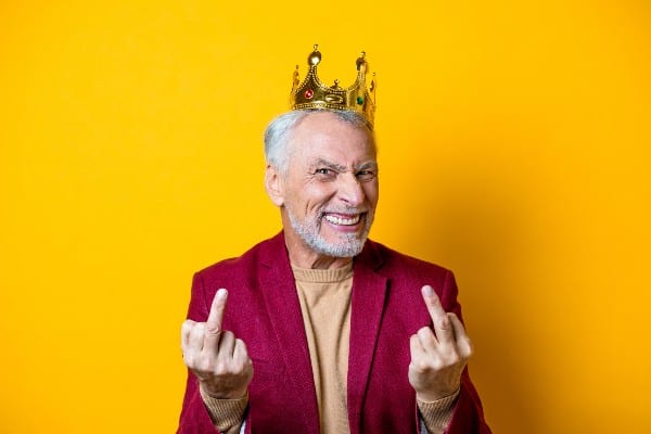hombre diciendo fuck